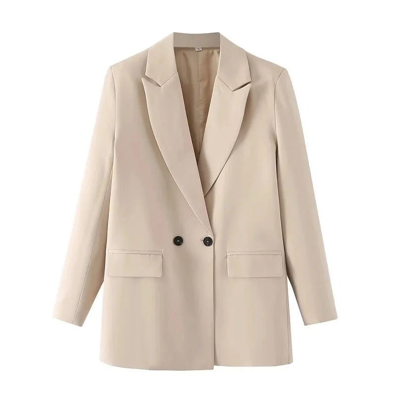 HXAO Blazer Woman Black Beige Khaki Blue Green Gray