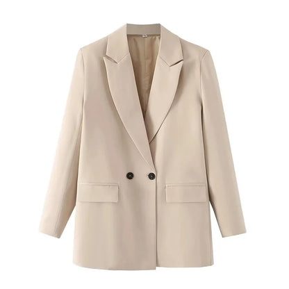 HXAO Blazer Woman Black Beige Khaki Blue Green Gray