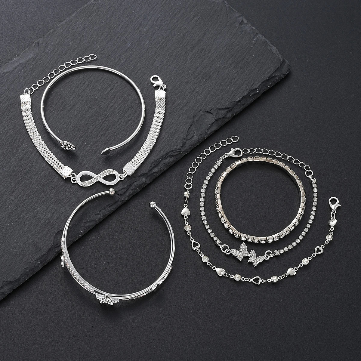 Elegant Sparkling Rhinestone Bracelets