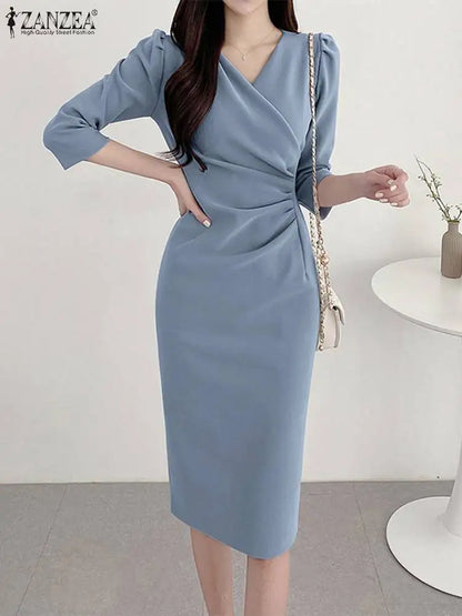 ZANZEA Women’s Elegant Bodycon Party Dress