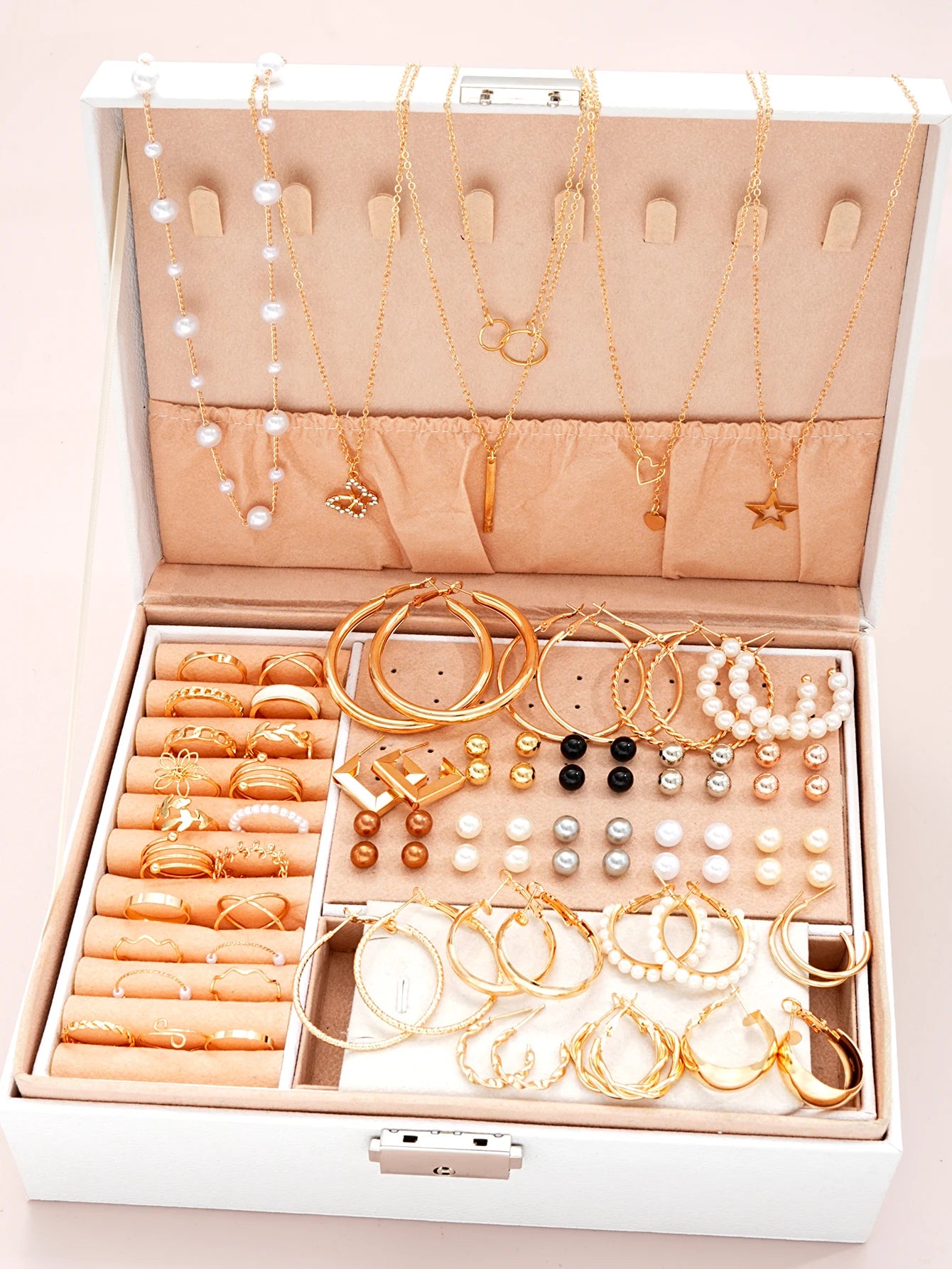 86pcsSet Elegant Pearl Earrings