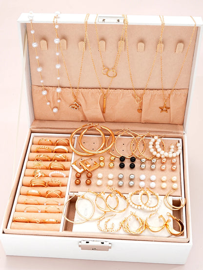 86pcsSet Elegant Pearl Earrings