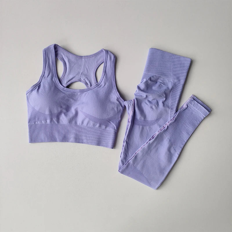 2PCS Sports Bra Women's Set
