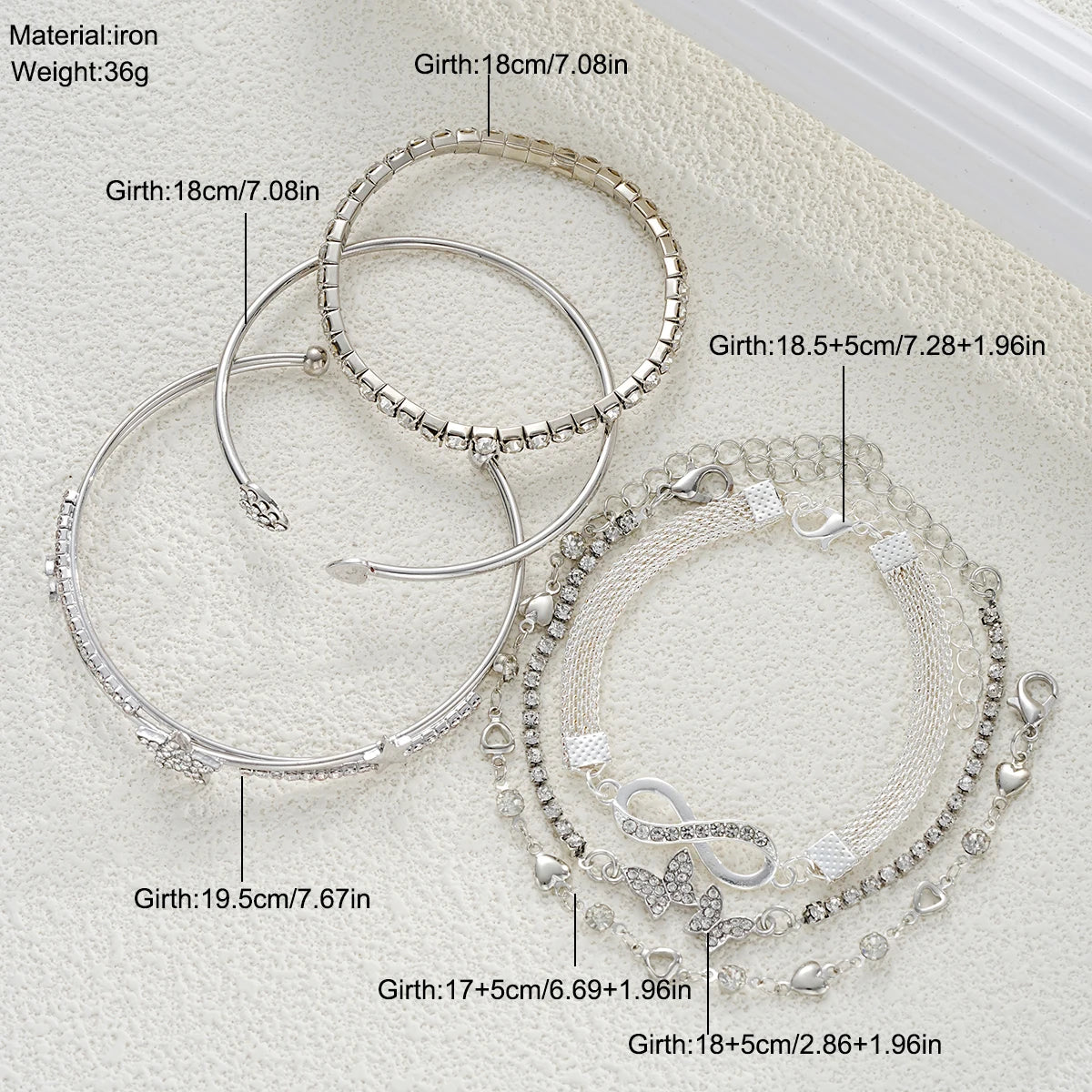 Elegant Sparkling Rhinestone Bracelets