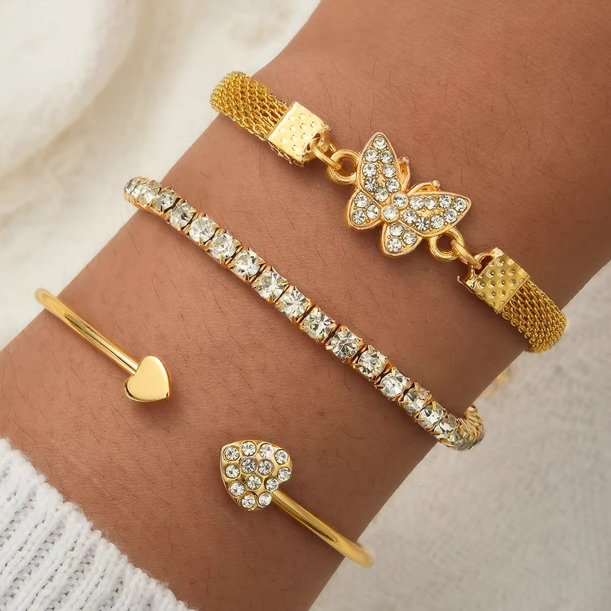Elegant Sparkling Rhinestone Bracelets