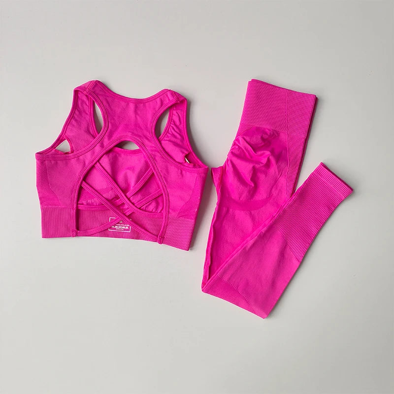 2PCS Sports Bra Women's Set