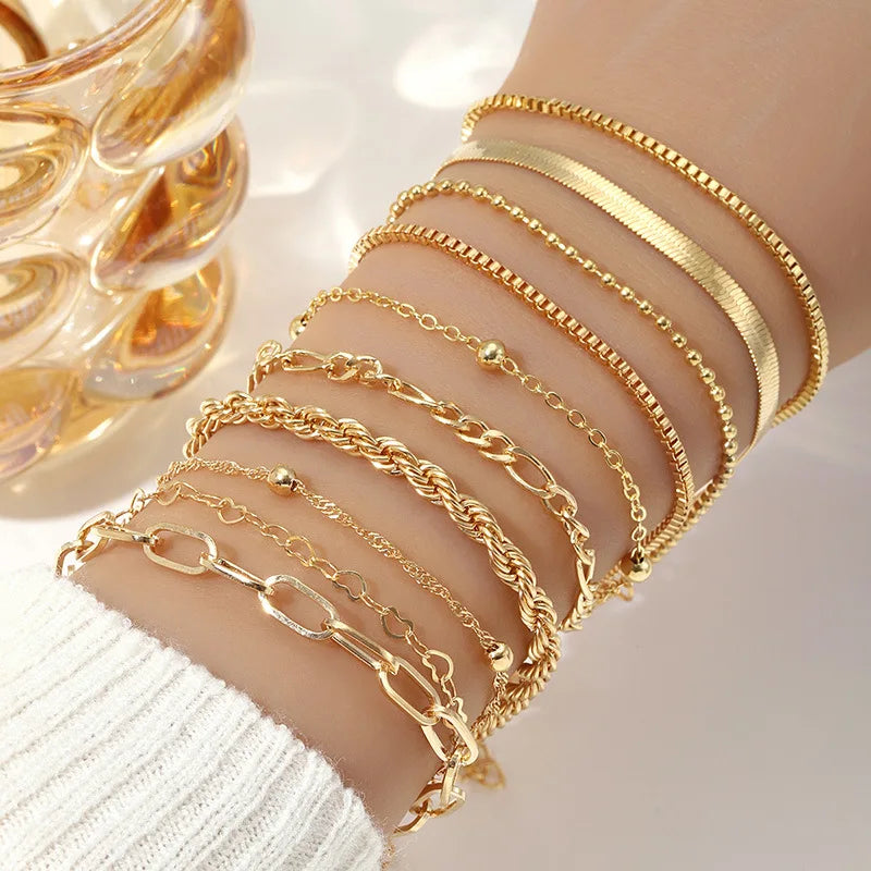Statement Gold Color Bracelet